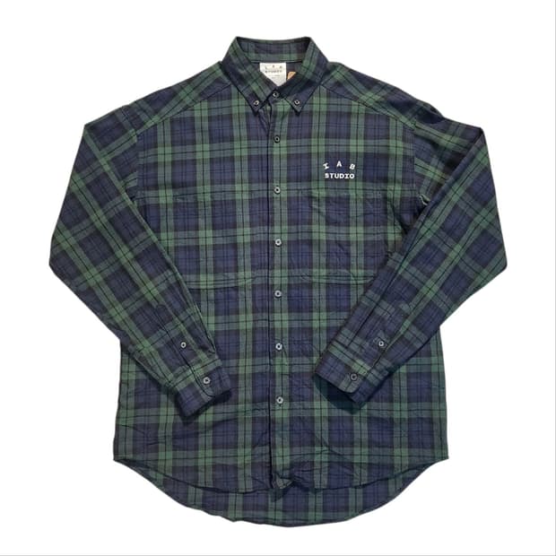 IAB 스튜디오 체크 셔츠 남방 긴팔 (M)