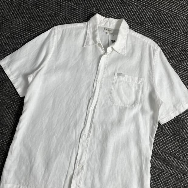 00s 캘빈클라인 아카이브 린넨 반팔 셔츠 y 3280