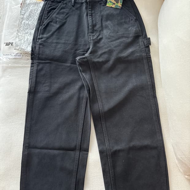 베이프 데님 팬츠 블랙 M