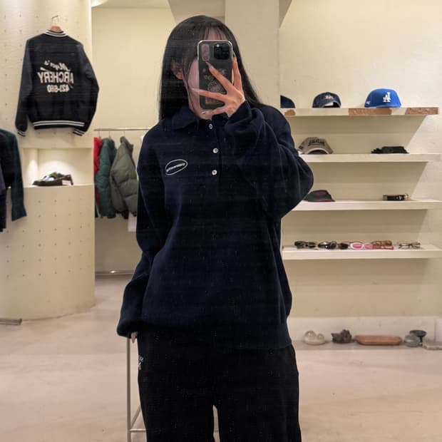 디스이즈네버댓 로고 니트 스웨터 U950