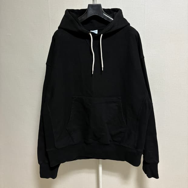 아웃스탠딩 리버스 헤비 후드 / 블랙, L