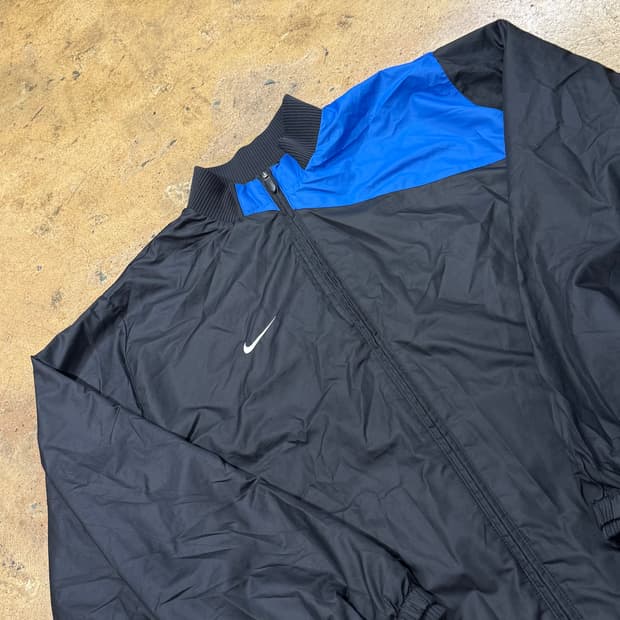 [정품/115] 나이키 블랙 블루 바람막이 자켓 b18
