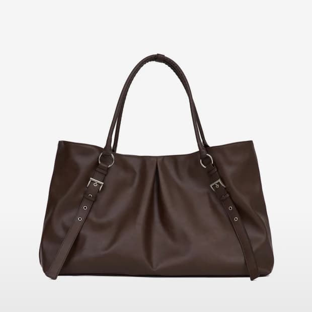 여밈x이유정 트라페즈 백 trapez bag (choco brown)