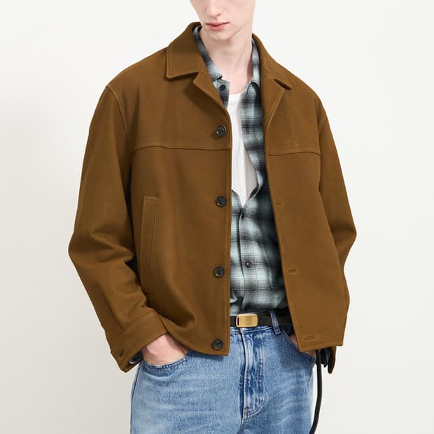 25ss 타임옴므 램스킨 레더자켓 100