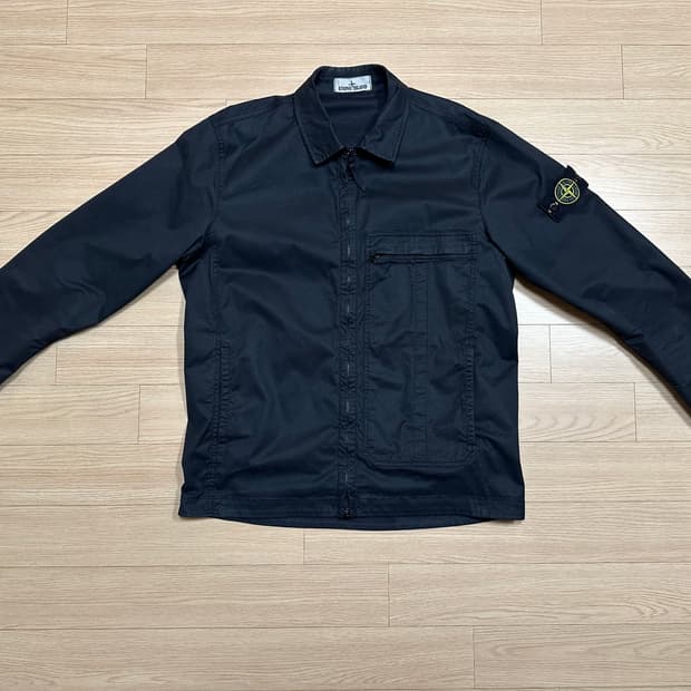 [L] 스톤아일랜드 10319 스트레치 코튼 트윌 오버셔츠 블랙