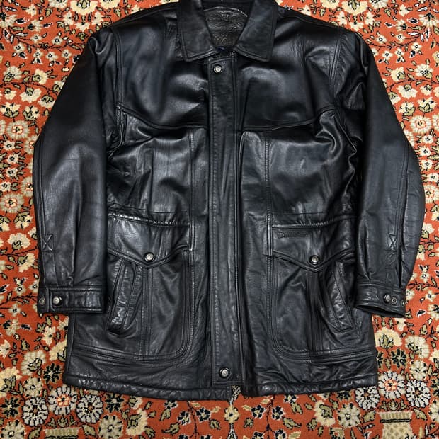 [착용샷 105] DANPOL 빈티지 하프 양가죽 자켓