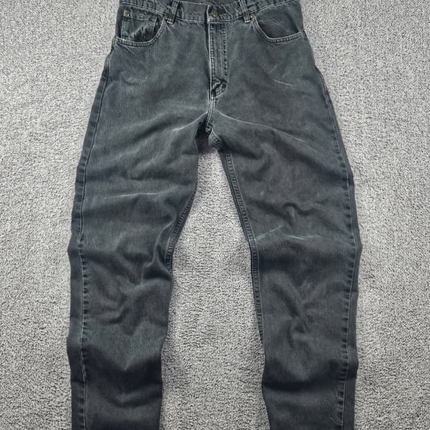 칼하트 블랙 다이드 커스텀 데님 워크 팬츠 (34X34) / 10610