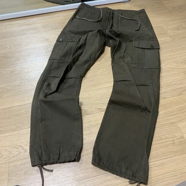 30)United Arrows 유나이티드 애로우즈 블루라벨 면 카고 팬츠