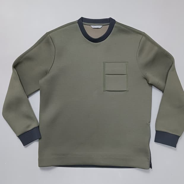 [100] 지오지아 카키 네오브랜 맨투맨 스웨트셔츠