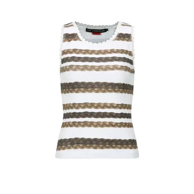 엔더슨벨 포 우먼 HAIR BRAID STRIPE TANK TOP