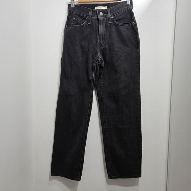 리바이스 우먼 배기핏 흑청 데님팬츠24