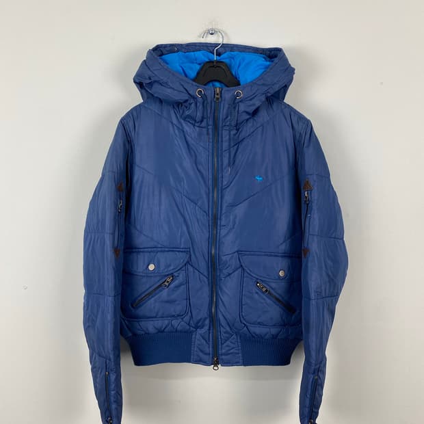 아베크롬비 블루 다운 크롭 스키 패딩 XL