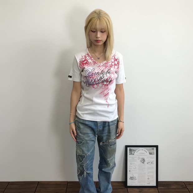 Three Arrows Eagle Graphic Ribbed Tee