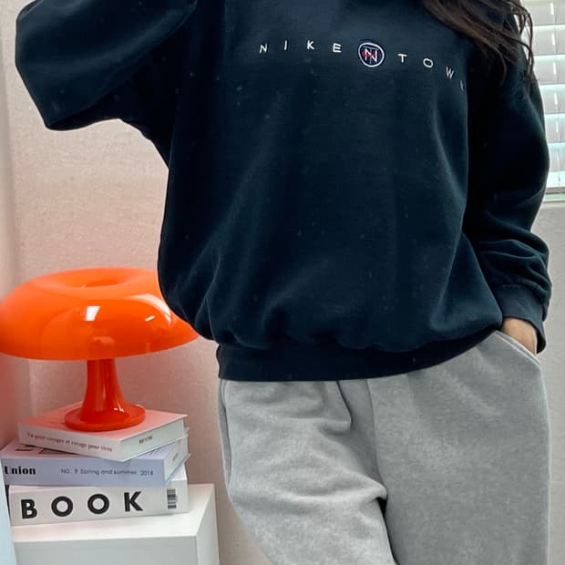 (WOMEN)90'S 나이키 기모 맨투맨-M1365