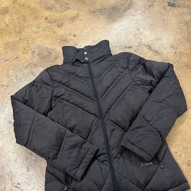 [정품/S] 타이틀리스트 여성 블랙 패딩 점퍼 b10