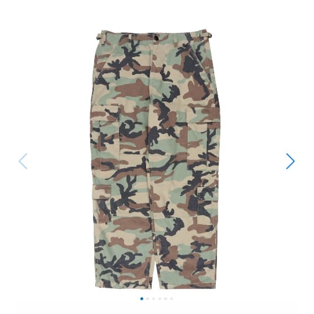 스투시 립스탑 서플러스 카고 팬츠 카모