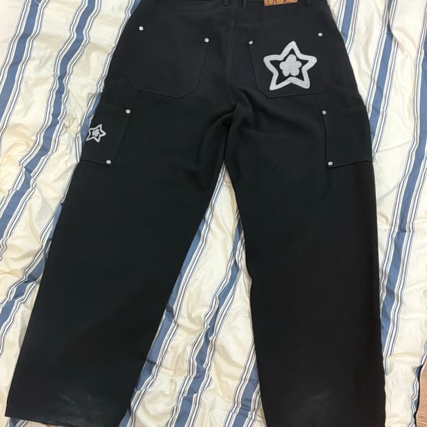 스타팀 더블니 팬츠 32 블랙