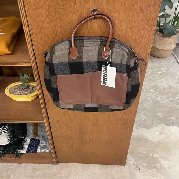 vintage tote&cross bag