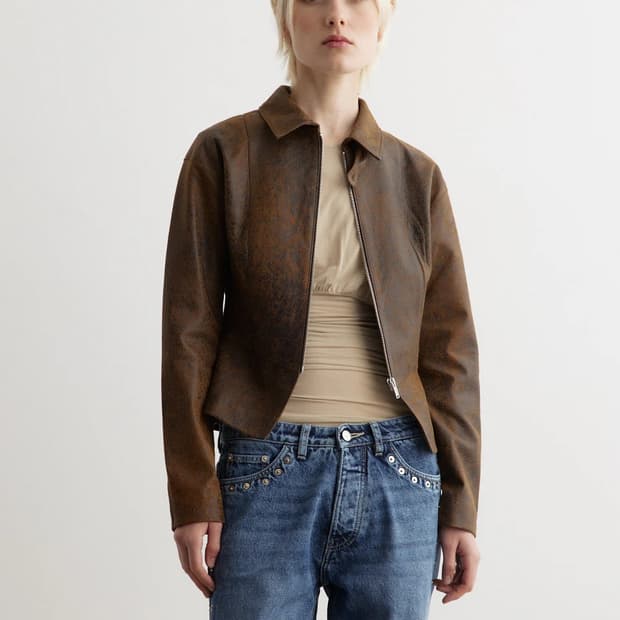 (새상품) 팔로마울 레더 자켓