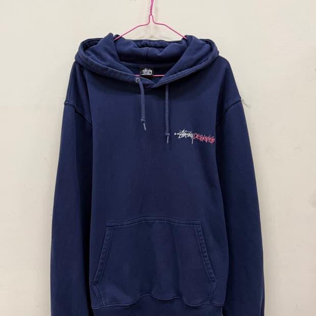 스투시 네이비 후드티