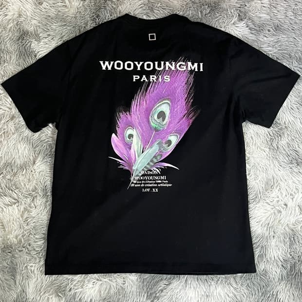 우영미 깃털 백로고 반팔 46