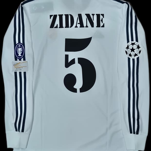 01-02 레알마드리드 홈 지네딘 지단 긴팔 유니폼 L사이즈 레플리카