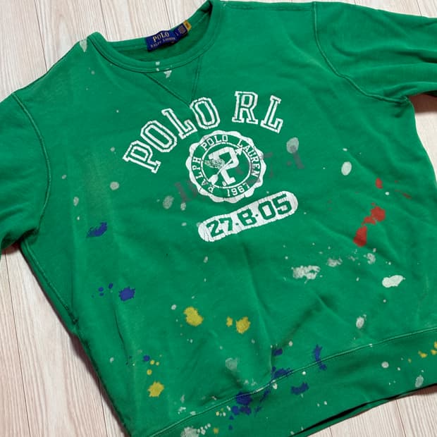 폴로 페인팅 맨투맨