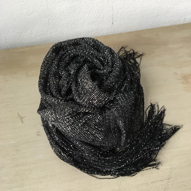 glitter scarf