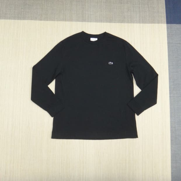 (2XL) 라코스테 아웃라인 롱슬리브 티셔츠