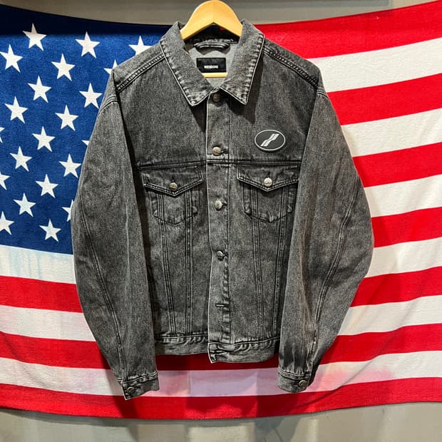 WE11DONE 블랙 데님자켓