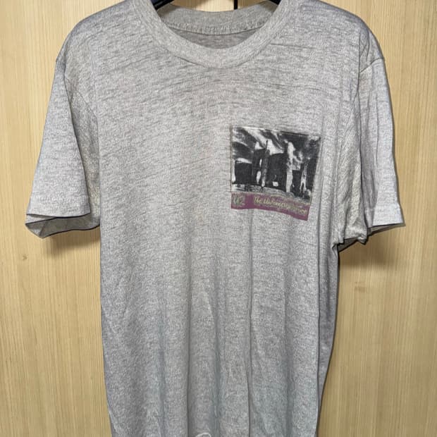 1985년도 U2 투어 빈티지 티셔츠 밴드티