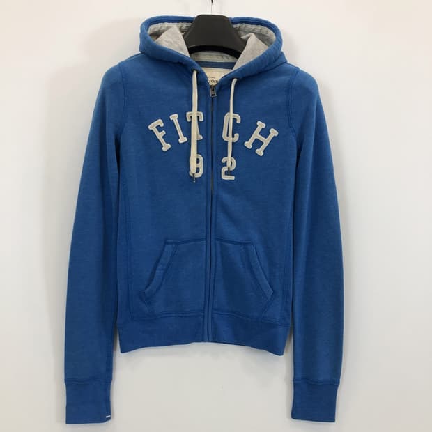 아베크롬비 Y2K 블루 후드집업 S 