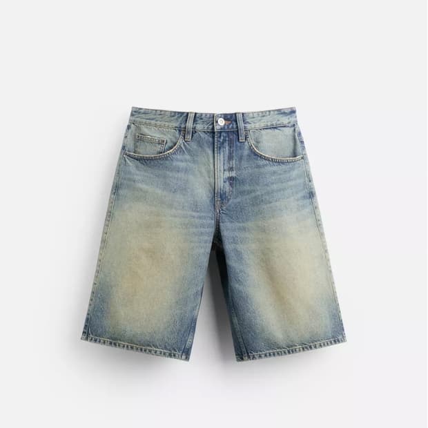 자라 버뮤다 데님팬츠 미디움 블루 34