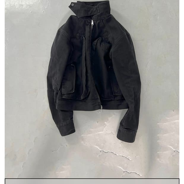 [L] 플라스틱프로덕트 3d 모드 자켓 블랙 새상품