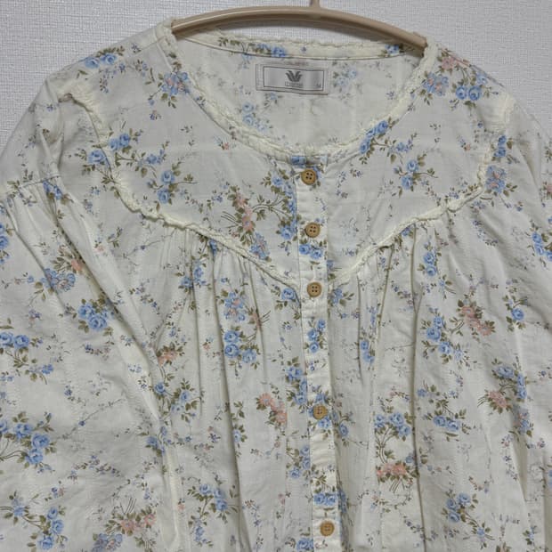 플로럴 모리걸 원피스 파자마 엔틱풍