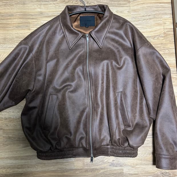 브라운 가죽자켓 판매합니다