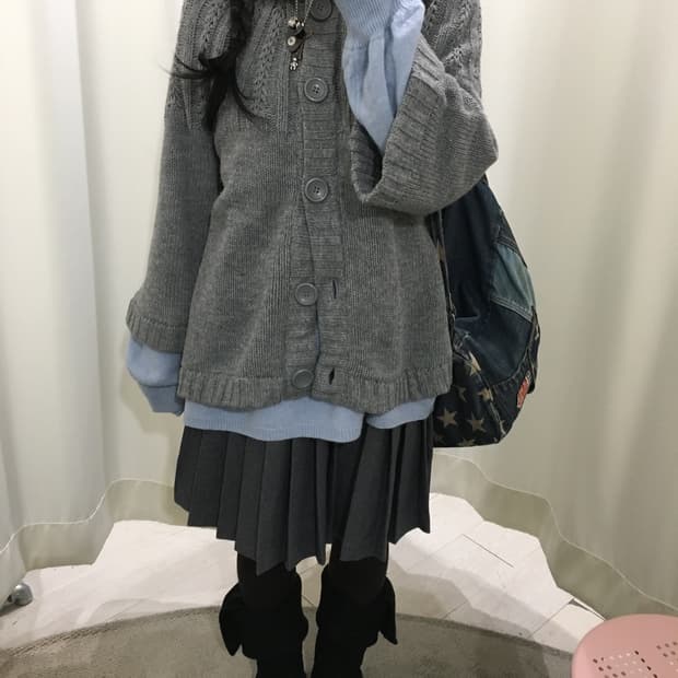 Soft Cable Knit Button Cardigan