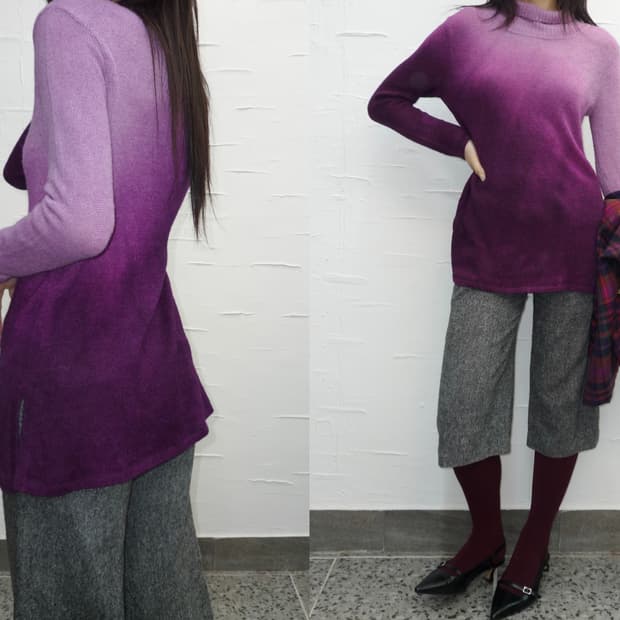 purple fade knit