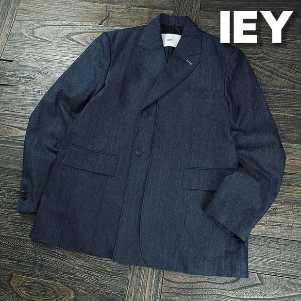 [이에이] 21 FW 데님 레이어드 블레이저 M22232