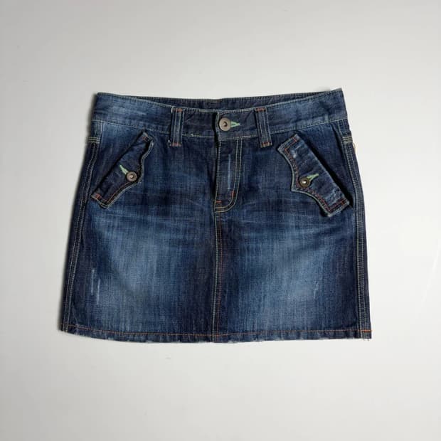Phoenix Jeans 유니크 포켓 데님 미니 스커트 R1943