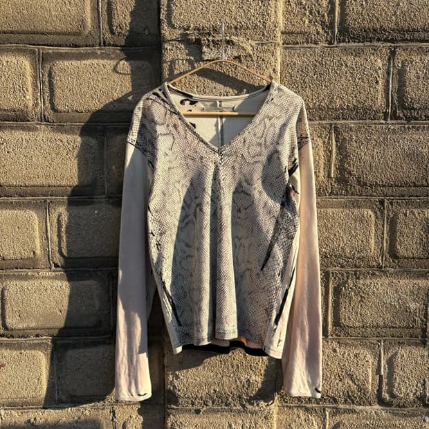 YASUYUKI ISHII SNAKESKIN L/S