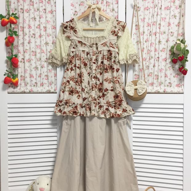 빈티지 큐티 모리걸 코디세트