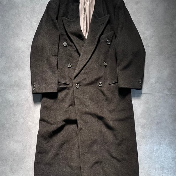 휴고보스 울 그레이 더블 코트 (va.59)