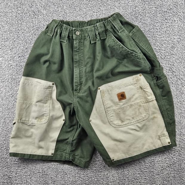 칼하트 밴딩 더블니 커스텀 워크 카펜터 반바지 ( 44" )/ 11493