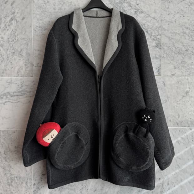 JUNKO 입체포켓 코트