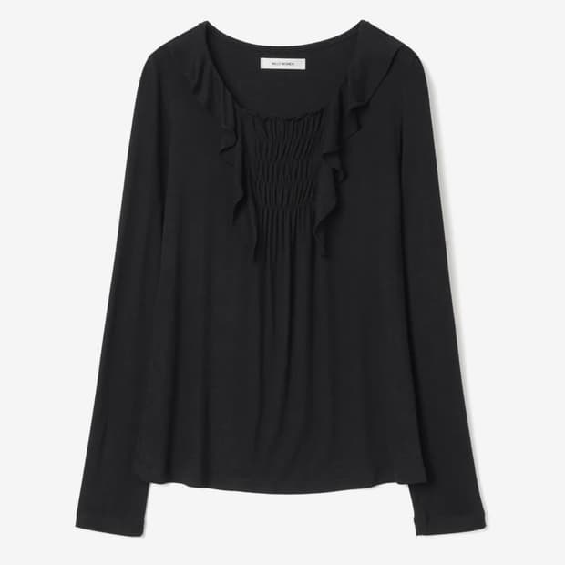 밀로우먼 프릴 긴팔 티셔츠