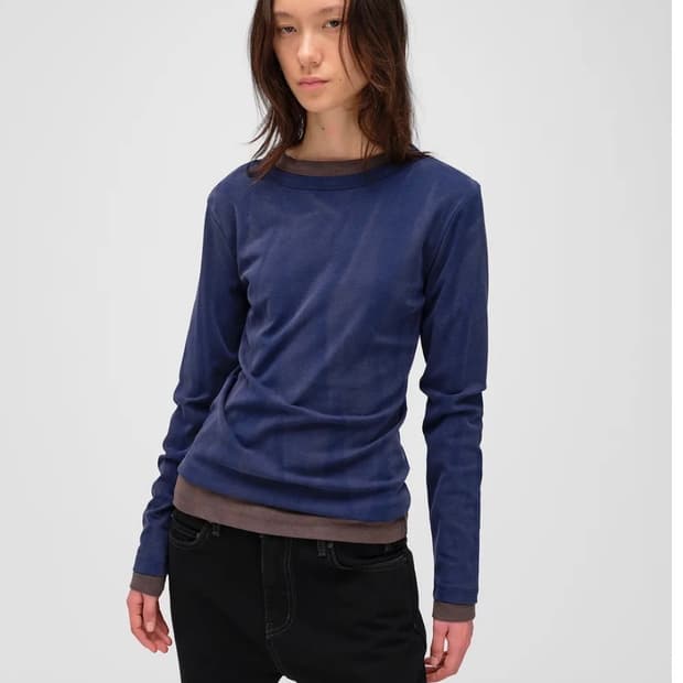 로딩룸 웨이브 슬림 핏 티