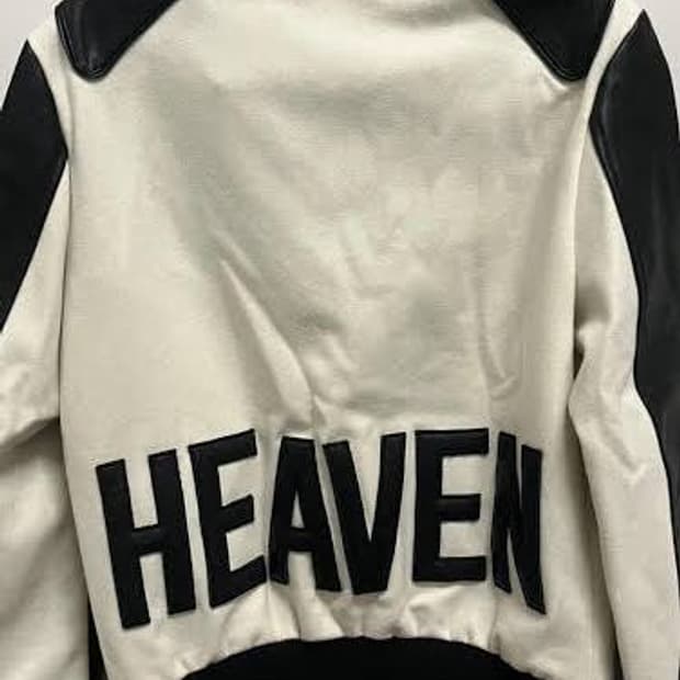 생로랑 HEAVEN 헤븐 레더 테디자켓 38