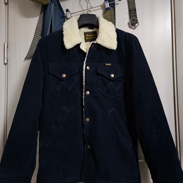 랭글러 코듀로이 쉐르파 뽀글이 자켓 m 사이즈