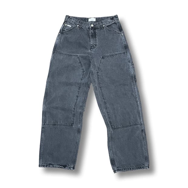 [28] 블랙 워싱 데님 카펜터 팬츠